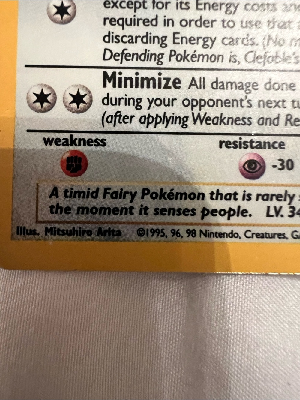 1999 RARE Clefable 1/64 Jungle Holo Unlimited Pokemon Card - Picture 8 of 10